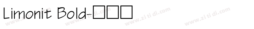 Limonit Bold字体转换